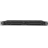 Equalizer, 2/3 Octave, Dual Channel, 14 Band, Black (1U)